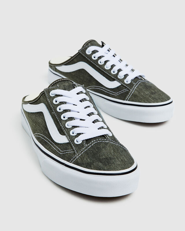 Style 36 Mule Sneakers Stone Wash Grape Leaf Green, hi-res image number null