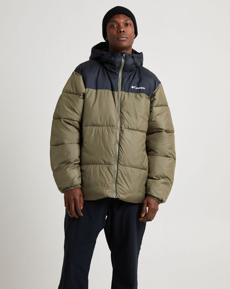 Puffect Hooded Jacket Stone Green