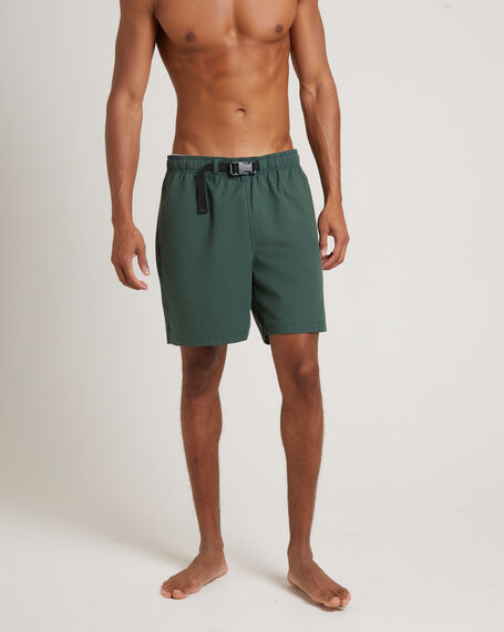 Cotton Hike Shorts in Army Green