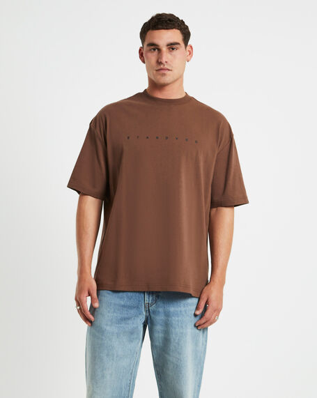 Kerning Short Sleeve T-Shirt in Brown
