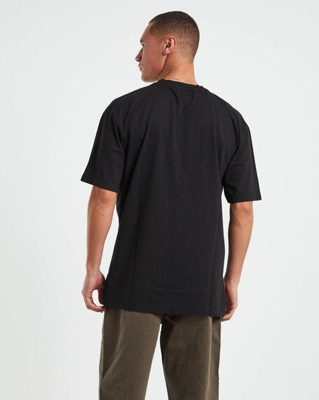 Botanical Bear Short Sleeve T-Shirt in Vintage Black