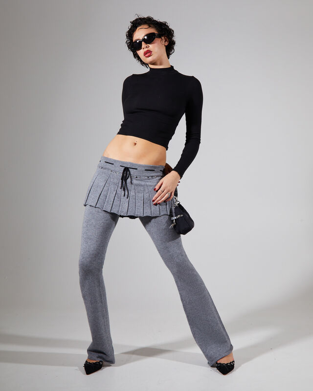 WFH Studded Skirt Trousers, hi-res image number null