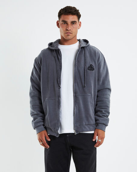 Quilted Work Jacket Charcoal Grey
