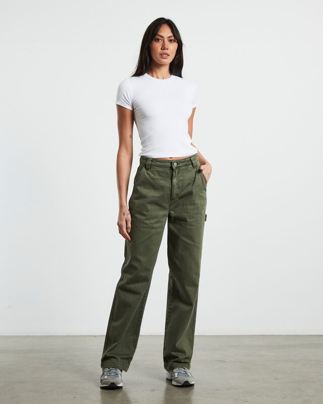 A Carrie Carpenter Jeans Army Green, hi-res image number null