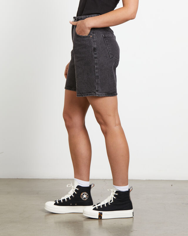 Carrie Denim Shorts in Piper Black, hi-res image number null