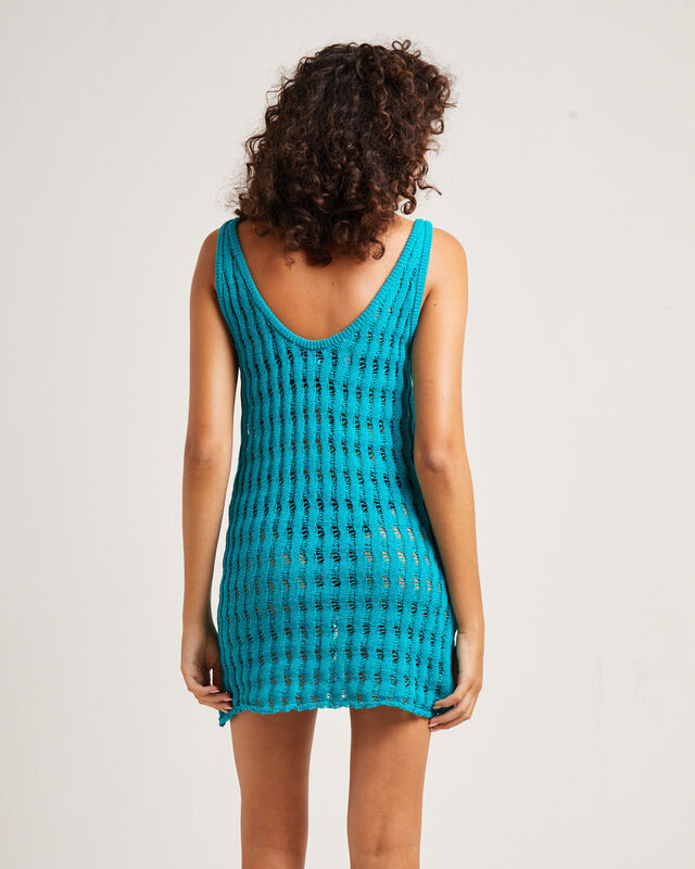 Kendall Mini Dress in Turquoise, hi-res image number null