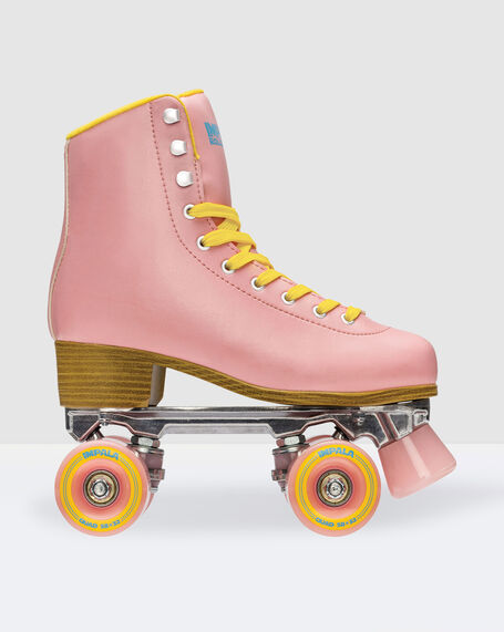 Quad Roller Skates Pink/Yellow
