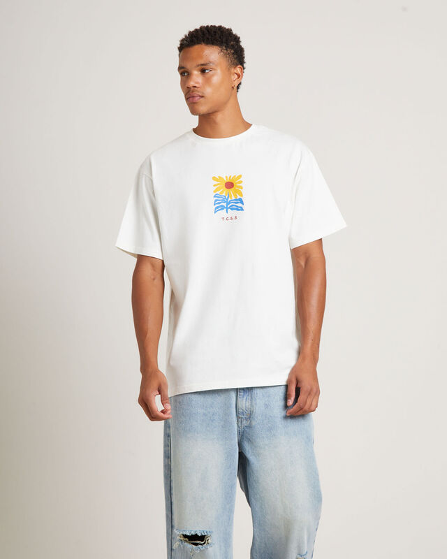 Calen Short Sleeve T-Shirt in White, hi-res image number null