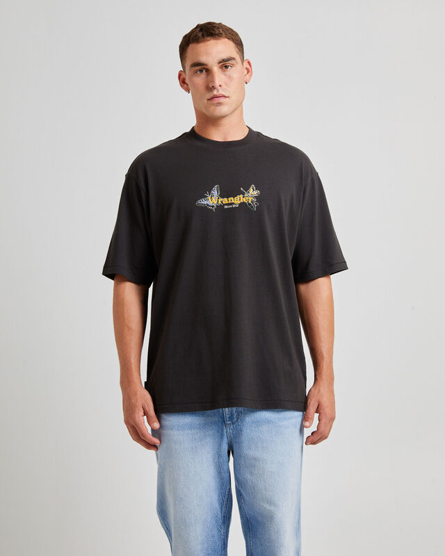 Crazytown Slacker T-Shirt Worn Black, hi-res image number null