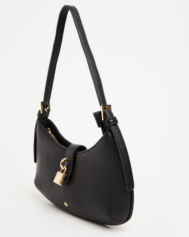 Latch Shoulder Bag in Black, hi-res image number null