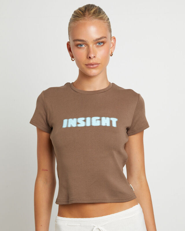 Dazed & Confused Baby Tee in Chocolate, hi-res image number null