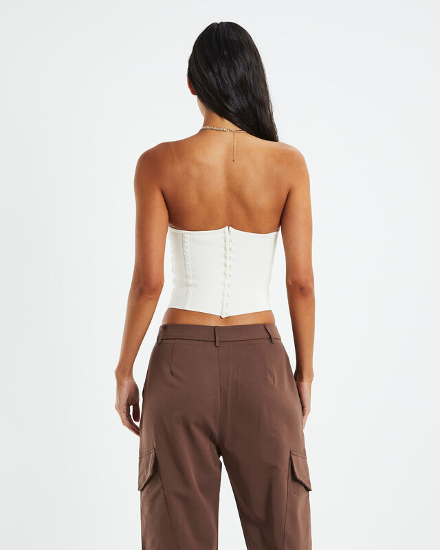 Faye Compact Knit Corset Butter, hi-res image number null