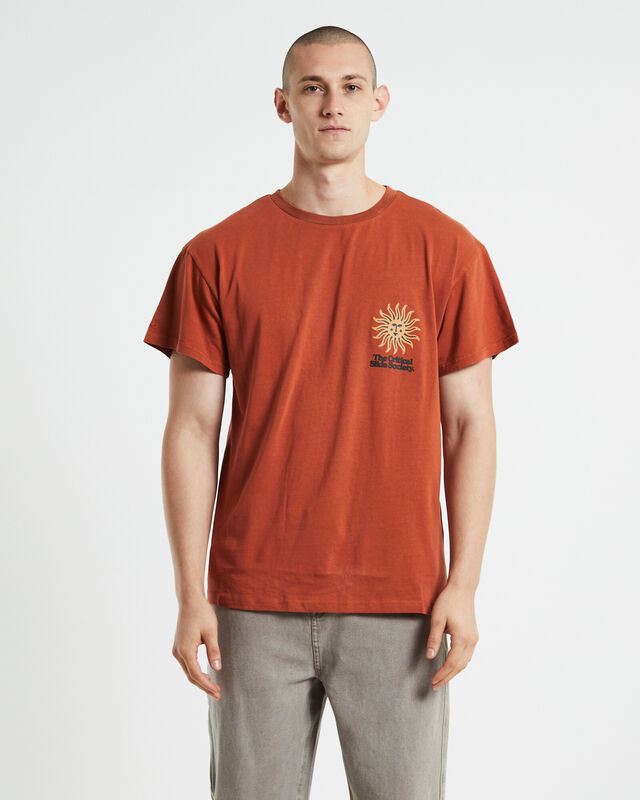 Higher Ground Regular Fit Short Sleeve T-Shirt Clay Orange, hi-res image number null