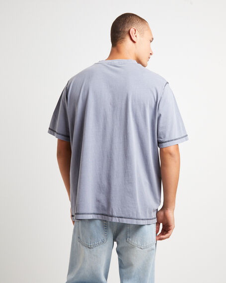Samo Neuw Short Sleeve T-Shirt in Steel Blue