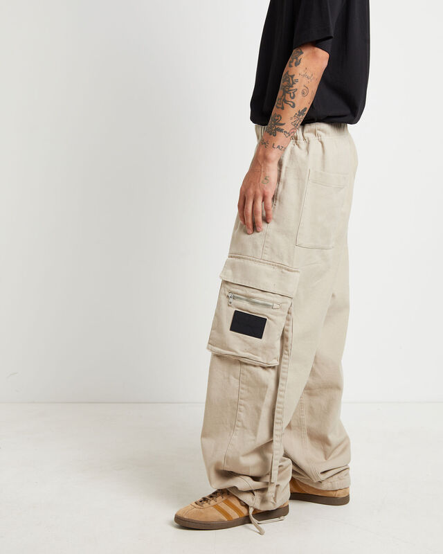 Straps Cargo Pants in Taupe, hi-res image number null