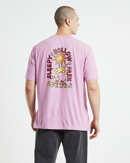 Caterpillar Hemp Retro Fit Short Sleeve T-Shirt Candy Pink