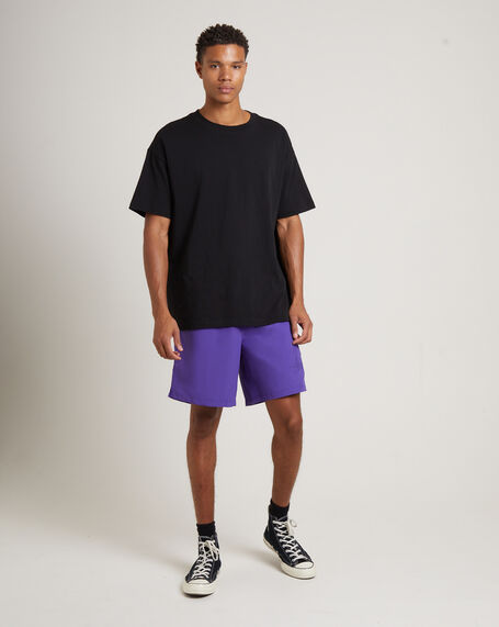 Stussy Big Stock Nylon Shorts in Purple