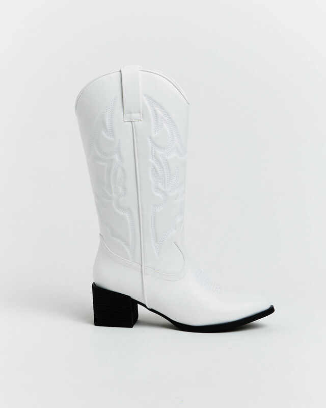 Ranger Cowboy Boot in White, hi-res image number null