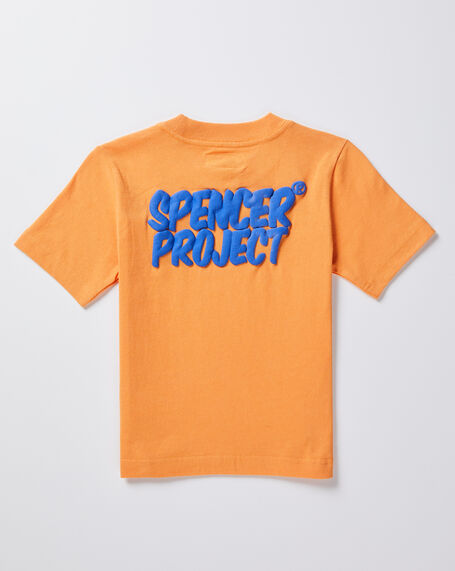 Teen Boys Puffy Short Sleeve T-Shirt in Orange