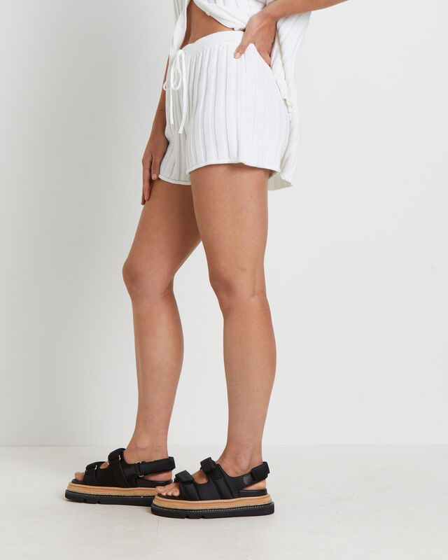 Bambi Knit Shorts in White, hi-res image number null