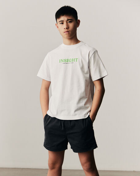 Teen Boys Atom Short Sleeve T-Shirt in White