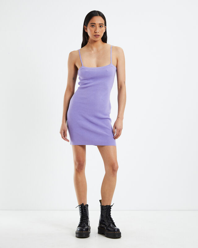 Hemp Knit Dress Plum Purple, hi-res image number null