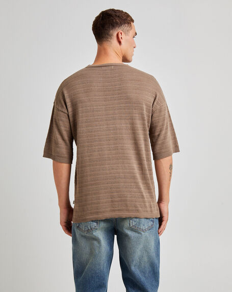 Geo Knit Short Sleeve T-Shirt