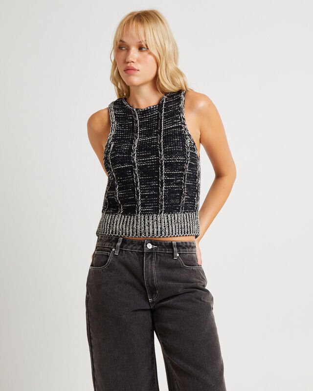 Textured Knit Tank Top, hi-res image number null