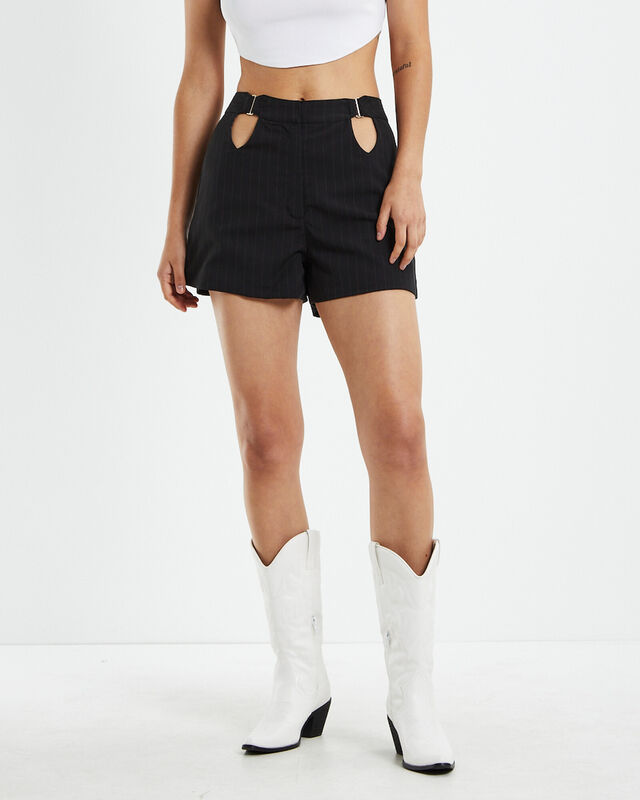 Maeve Cut Out Shorts Black, hi-res image number null