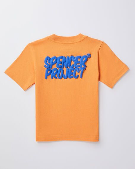 Boys Puffy Short Sleeve T-Shirt in Orange