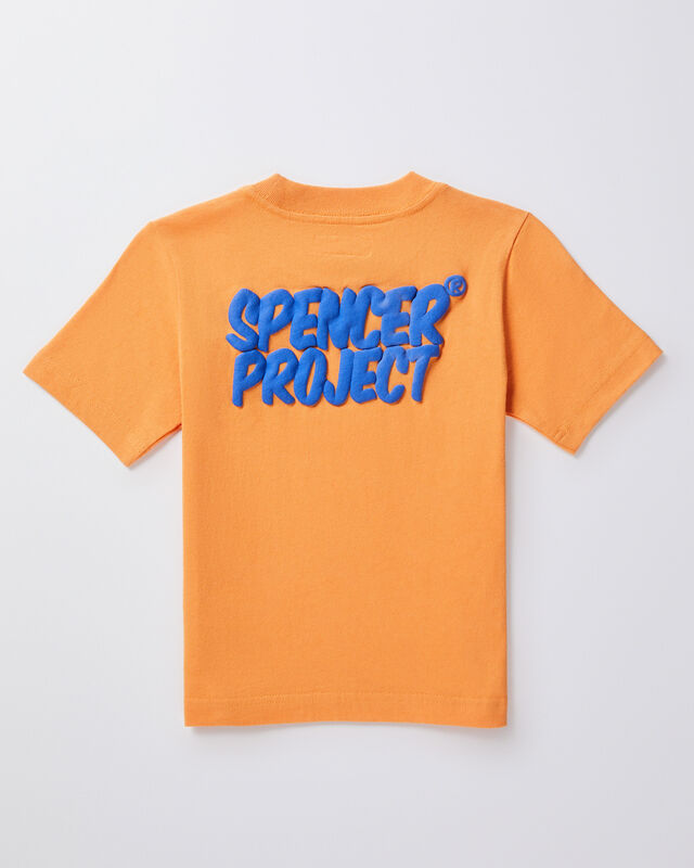 Boys Puffy Short Sleeve T-Shirt in Orange, hi-res image number null