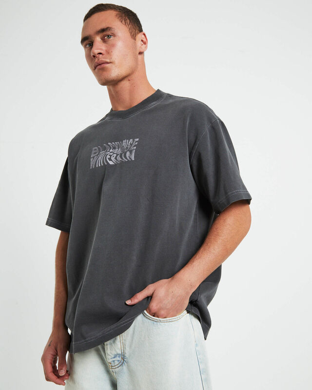 Wrapped Short Sleeve T-Shirt in Pewter Grey, hi-res image number null