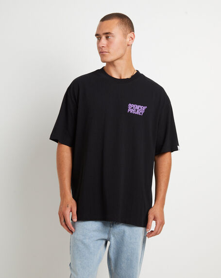 Puffy Short Sleeve T-Shirt in Black