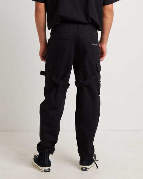 Chicane Cargo Pants in Black
