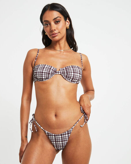 Malia Gingham Underwire Bikini Set