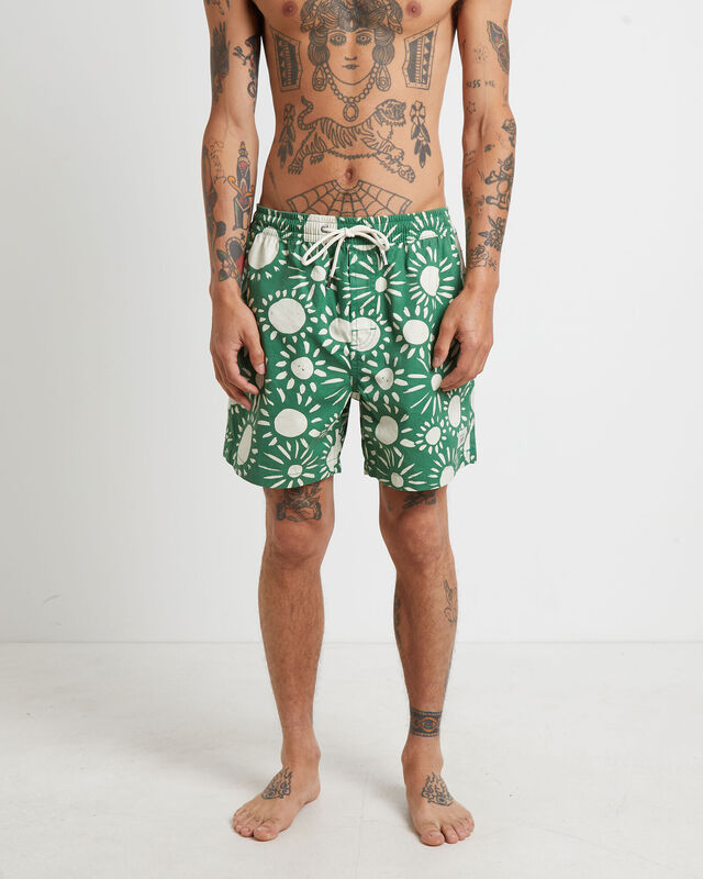 Carson 16" Volley Boardshorts in Green, hi-res image number null