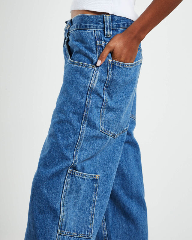 Palmer Relaxed Carpenter Jeans Bright Blue, hi-res image number null