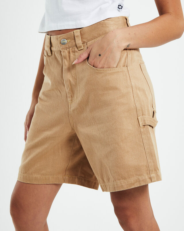 Hemp Workwear Shorts Tan, hi-res image number null