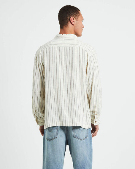 Tesky Linen Long Sleeve Shirt in Natural