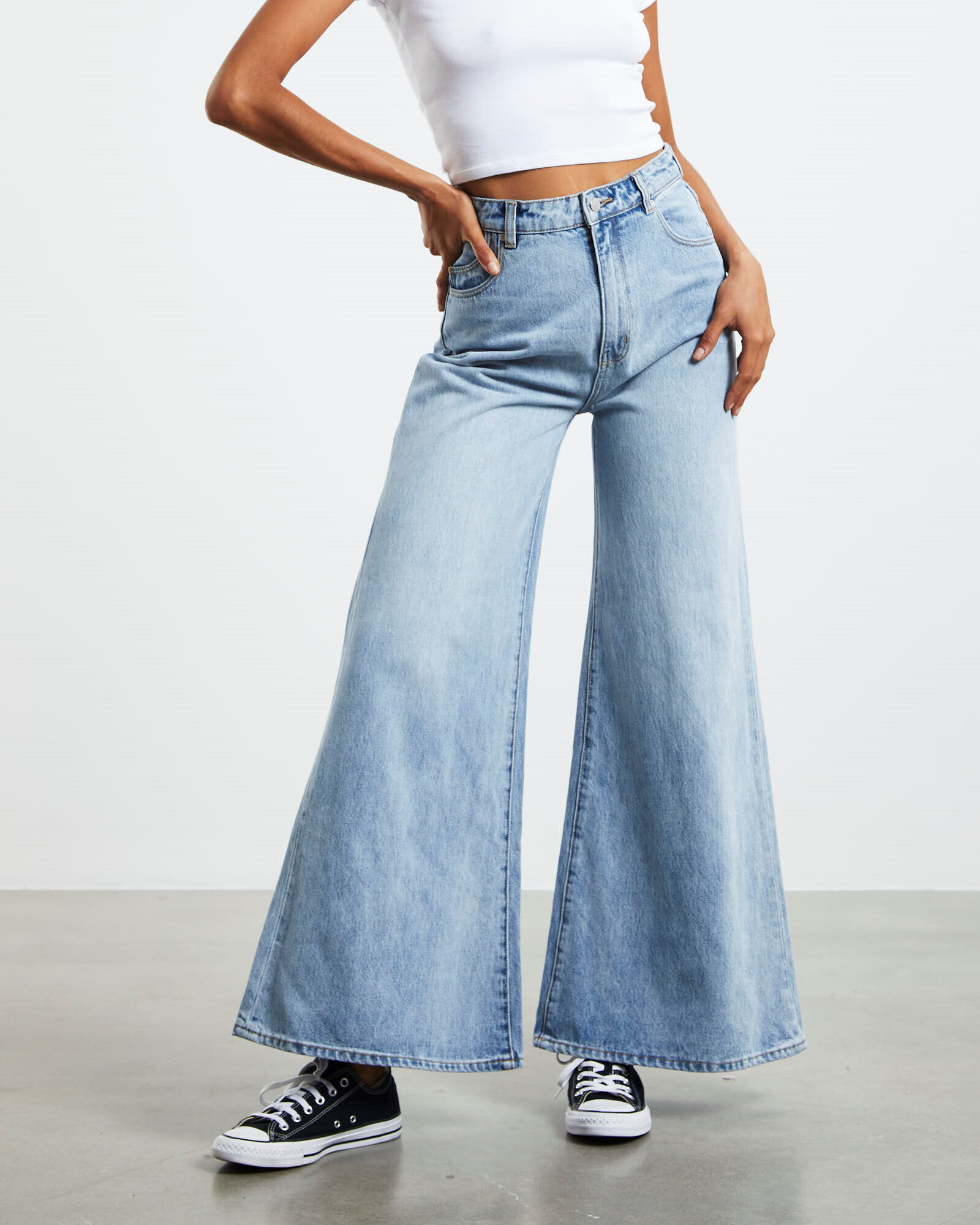 ROLLAS Elle A-Line Amy Organic Jeans Blue | General Pants