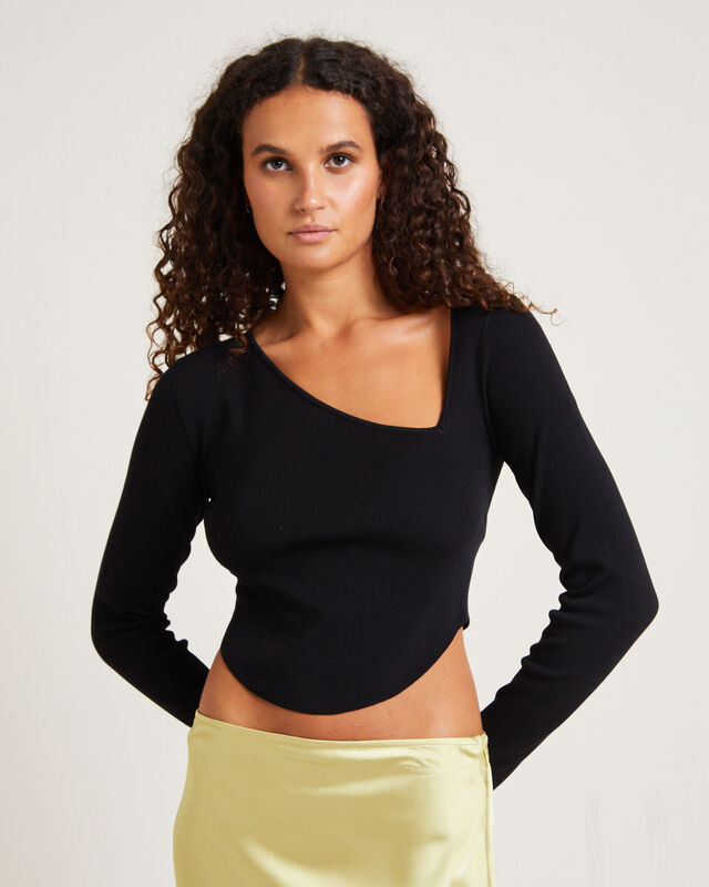Bianka Cut Out Compact Knit Top, hi-res image number null