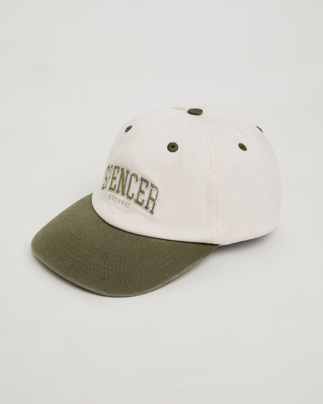 Dorm Cap in Off White/Green, hi-res image number null