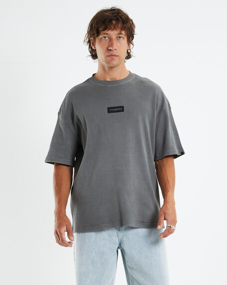 Marlo Waffle T-Shirt Pewter Grey