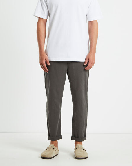 Brody Linen Pants Muted Olive