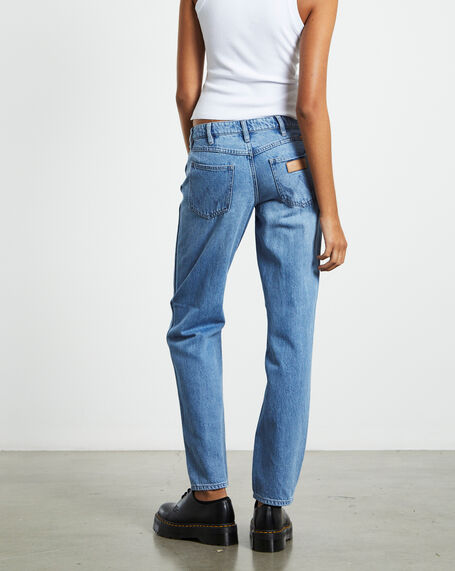 Low Rise Claudia Straight Jeans Mary Jane Blue