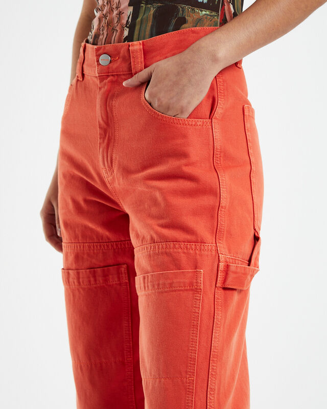 Hemp Denim Workware Jeans Orange, hi-res image number null