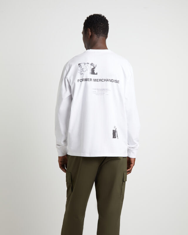 Sincere Long Sleeve T-Shirt in White, hi-res image number null
