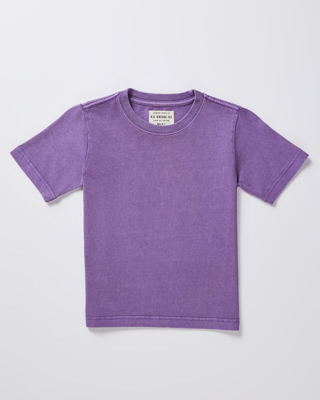Boys OG Vintage Short Sleeve T-Shirt in Ultraviolet, hi-res image number null