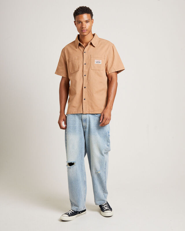 Workgear Denim Shirt in Almond, hi-res image number null