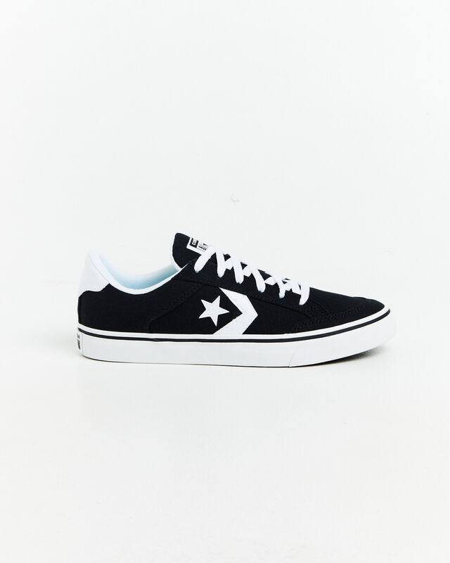 Tobin Canvas Ox Sneakers Black/White, hi-res image number null